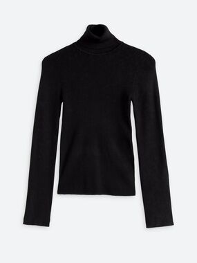 MONTGOMERY POST Longsleeve Rib Turtleneck Sweater